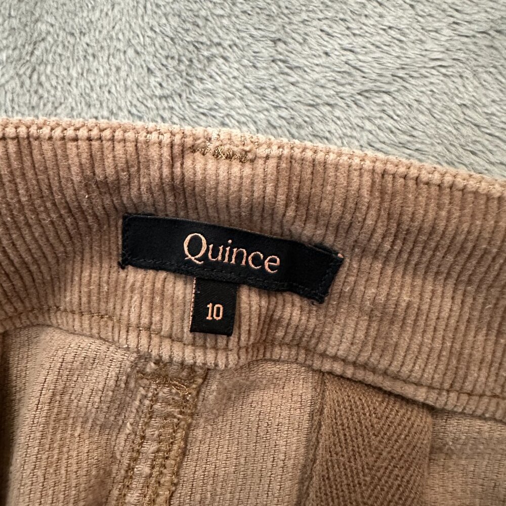 Quince Wide-Leg Corduroy Pants in Brown - Picture 2 of 6